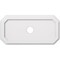 Ekena Millwork Emerald Architectural Grade PVC Ceiling Medallion, 28"W x 14"H x 3"ID x 9 3/4"C x 1"P, One-Piece CMP28X14ED-03000 - alternate 1
